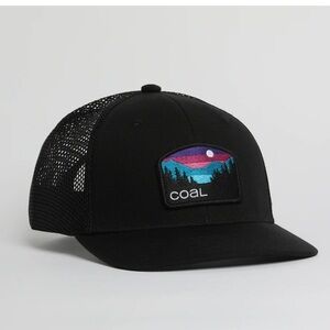 Coal Patch Snapback Mesh Back Trucker Hat Black One Size Adjustable Outdoor